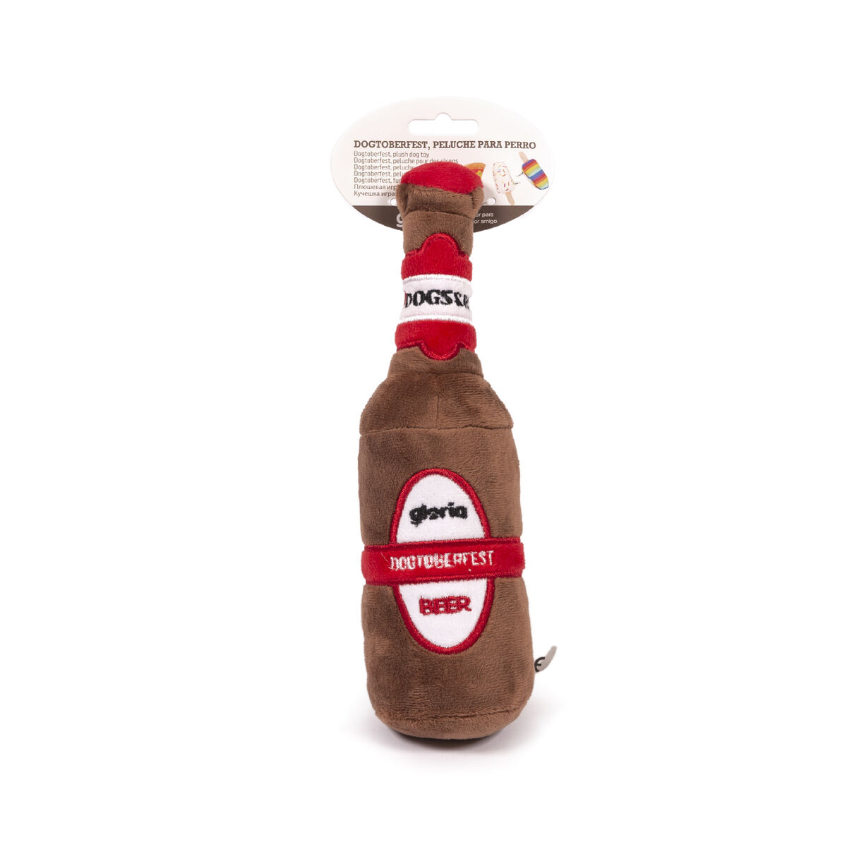 Jouet pour chien en peluche Gloria DOGTOBERFEST Marron Polyester polypropylène