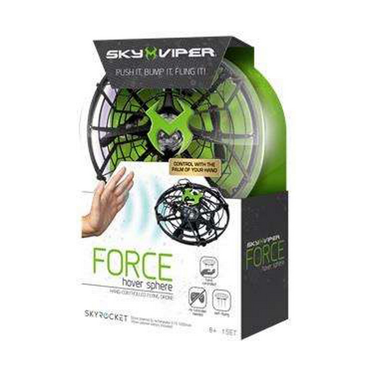 Drone Bizak Sky Viper Force Hover Sphere Rileva Ostacoli Controllo Tramite Movimento