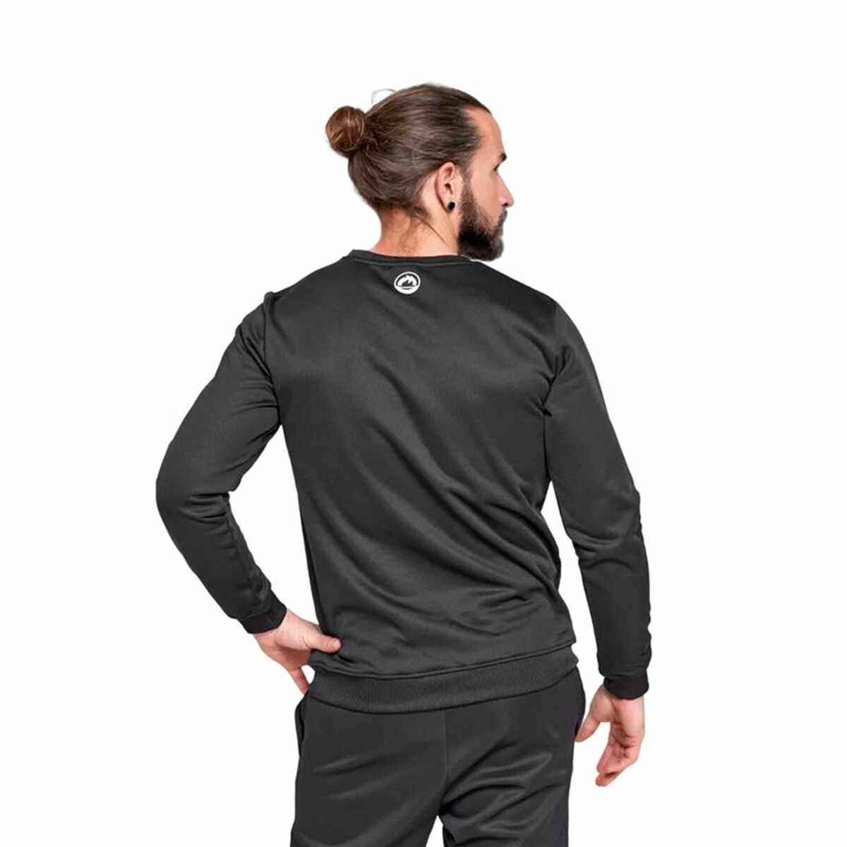 Herensweater zonder Capuchon J-Hayber Essential Zwart