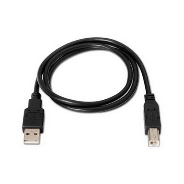 Câble USB 2.0 A vers USB B NANOCABLE 10.01.0105-BK Noir (4,5 m)   