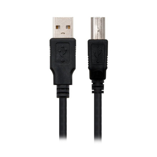 Kabel USB 2.0 A v USB B NANOCABLE 10.01.0102-BK Črna (1 M)