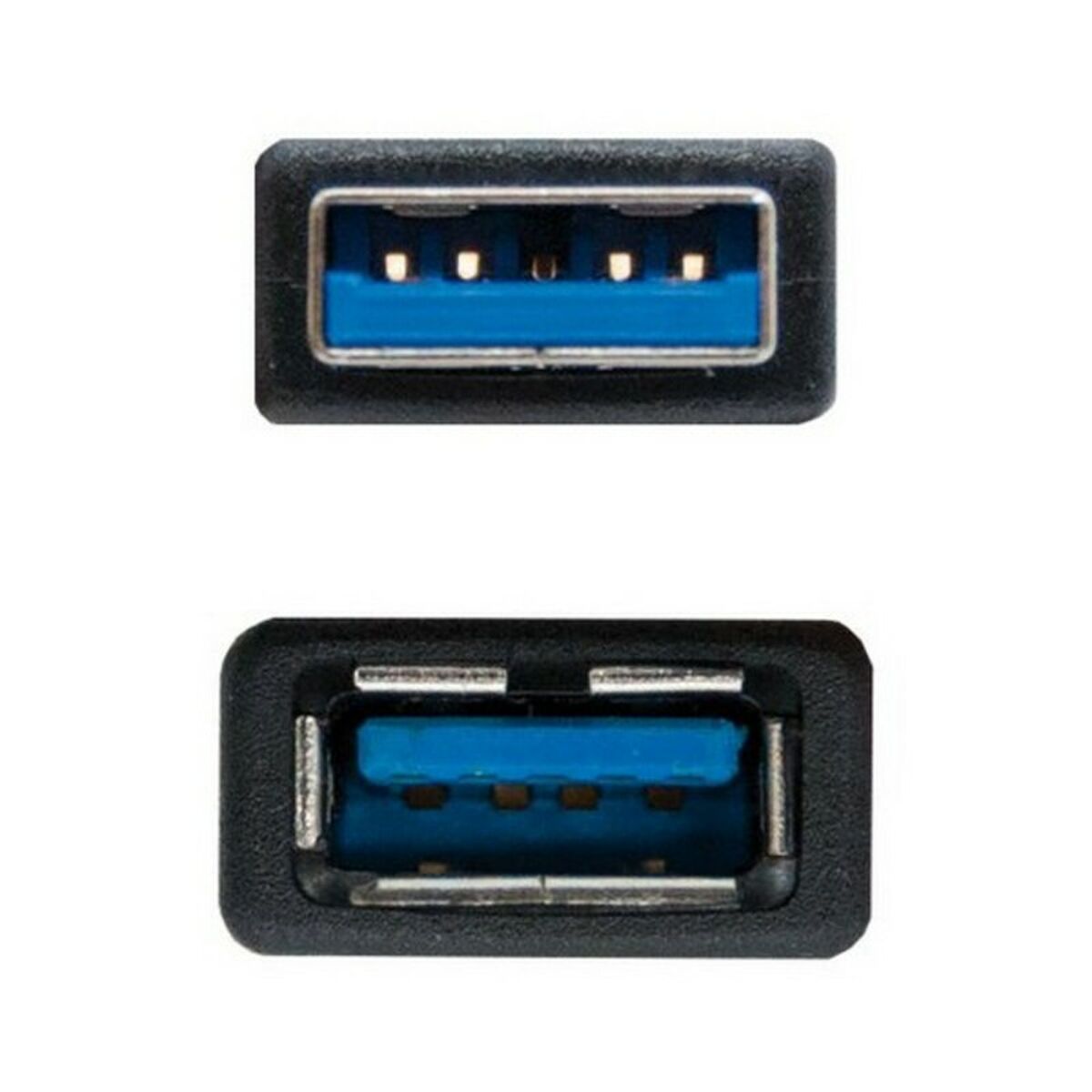 Afbeeldingen van USB Cable NANOCABLE 10.01.090 Black