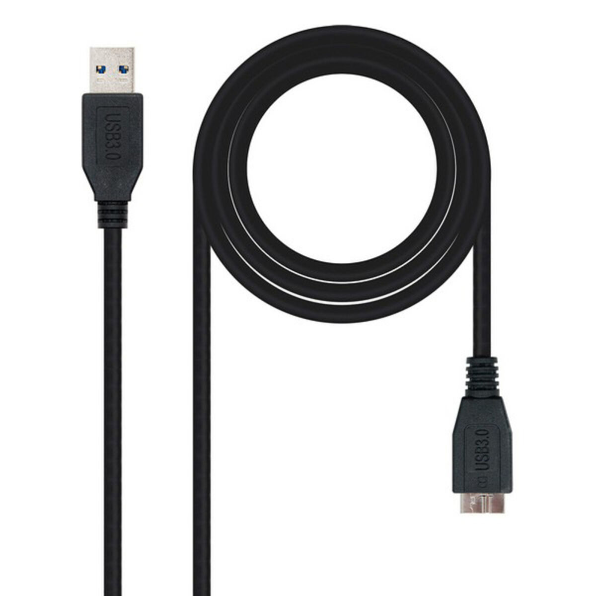 Afbeeldingen van USB 3.0 A to Micro USB B Cable NANOCABLE 10.01.110-BK