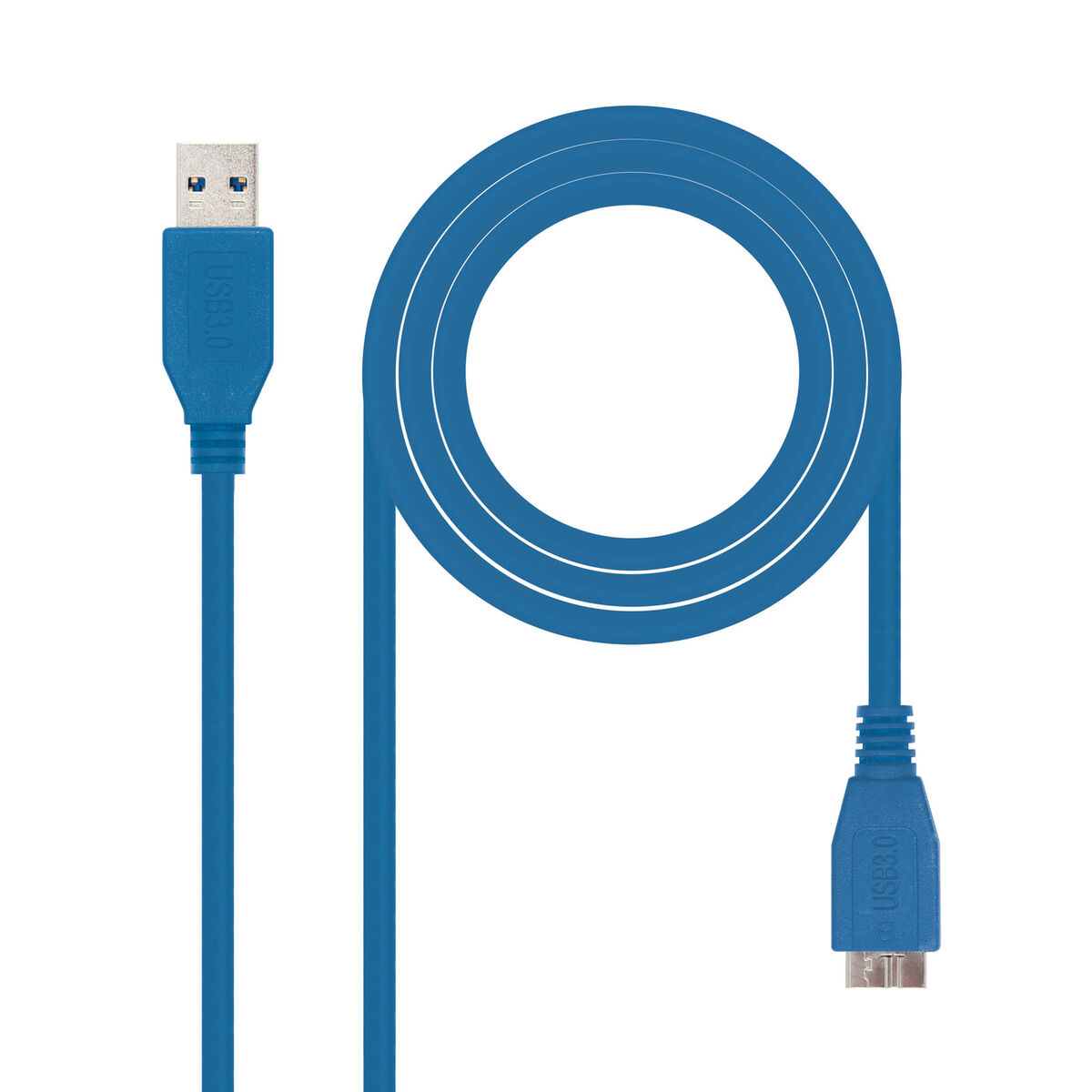 Câble USB 3.0 A vers Micro USB B NANOCABLE 10.01.1101-BL 1 m