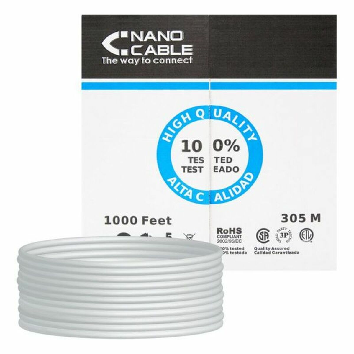 Afbeeldingen van Ethernet LAN Cable NANOCABLE 10.20.0304-FLEX