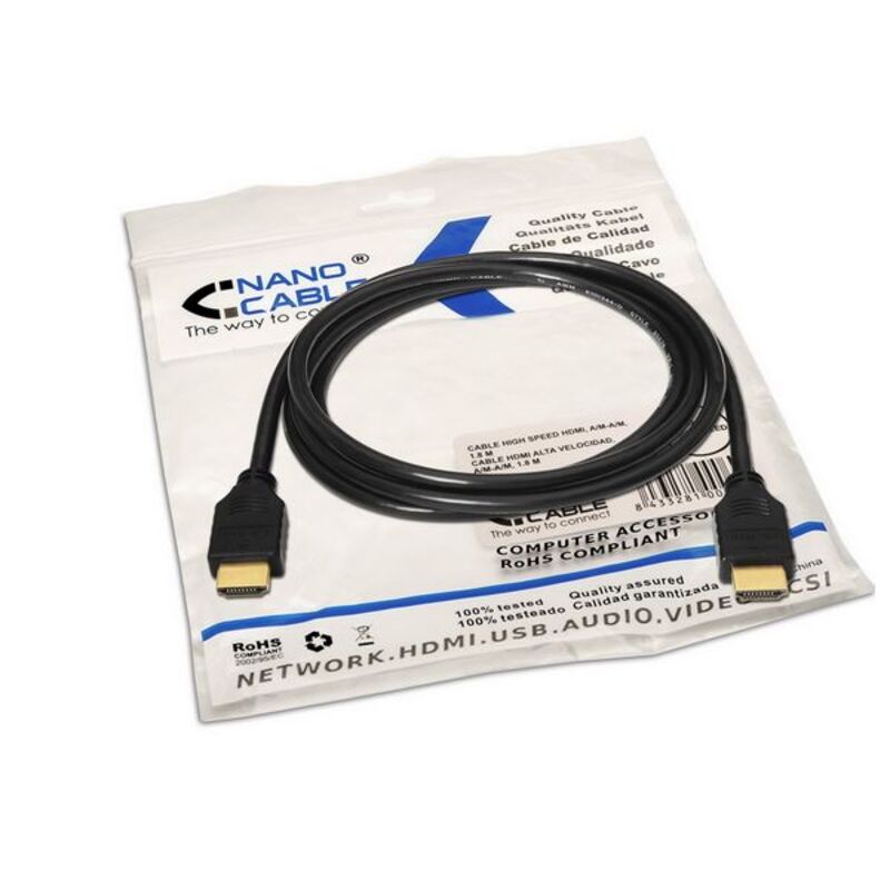 HDMI cable with Ethernet NANOCABLE 10.15.1820 20 m v1.4 Male to Male Connector