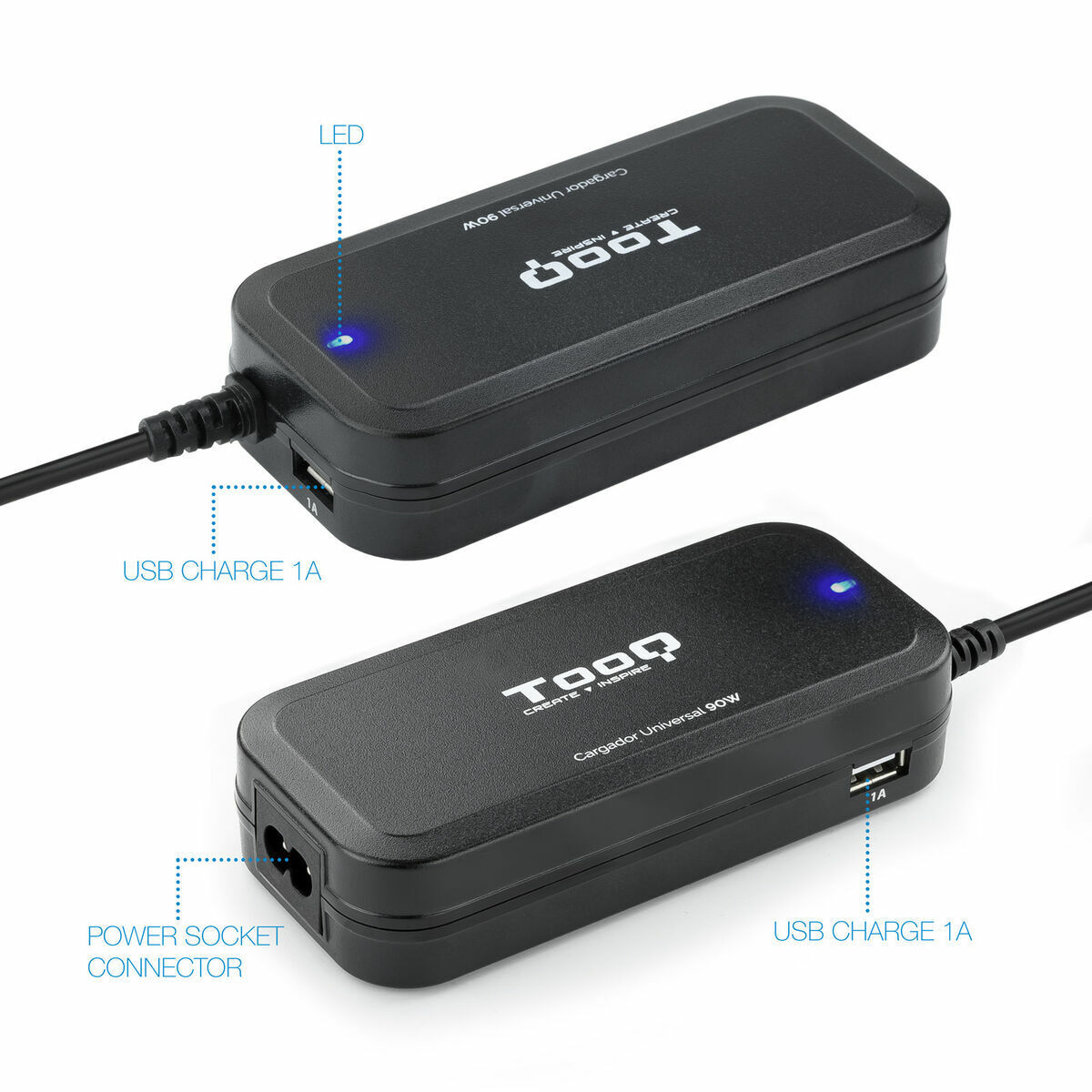 Bild von Laptop Charger TooQ TQLC-90BS02AT 90 W