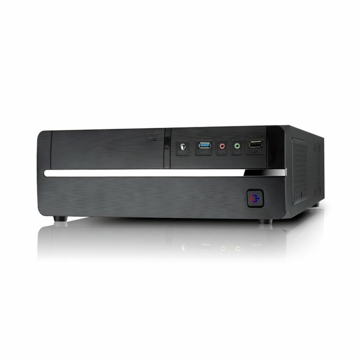 Afbeeldingen van ATX Mini-tower Box with Power Feed TooQ TQC-3005U3 Slim USB 3.0