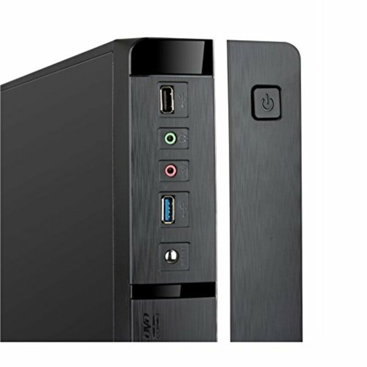 Afbeeldingen van ATX Mini-tower Box with Power Feed TooQ TQC-3005U3 Slim USB 3.0