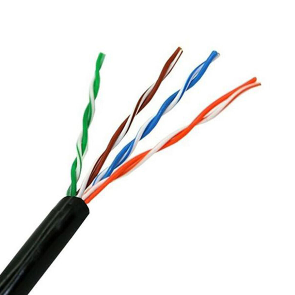 UTP Category 5e Rigid Network Cable NANOCABLE 10.20.0304-EXT-BK 305 m Black