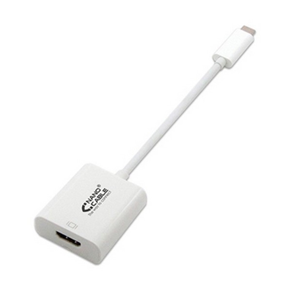 Adaptador USB C a HDMI NANOCABLE 10.16.4102 15 cm Blanco