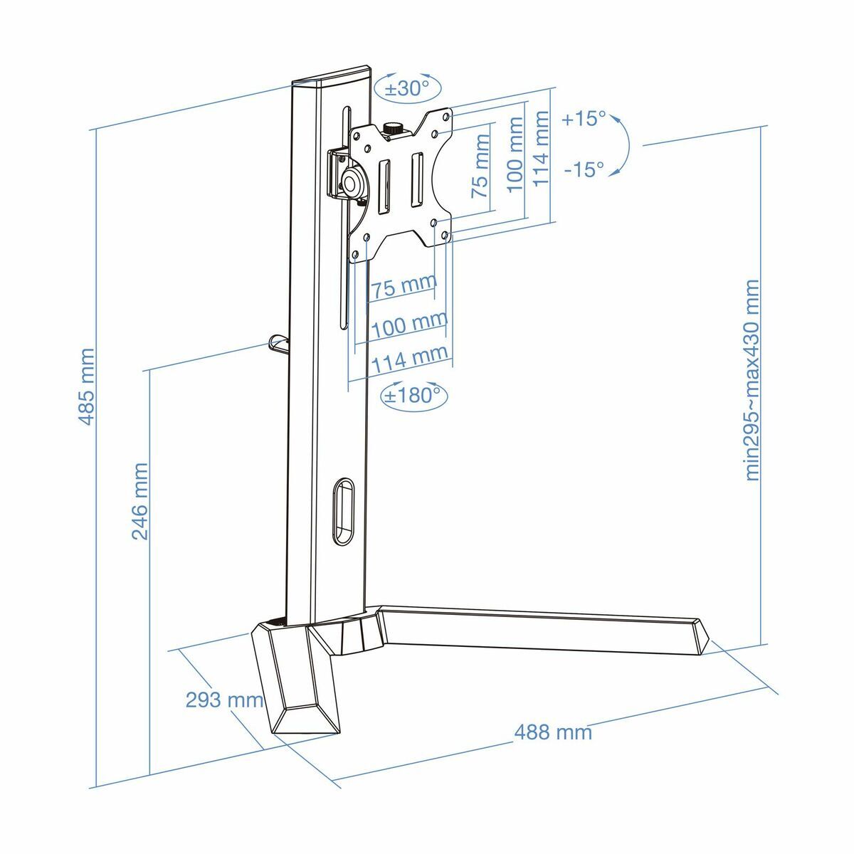 Picture of Screen Table Support TooQ DB1401TN-B 17" 32"
