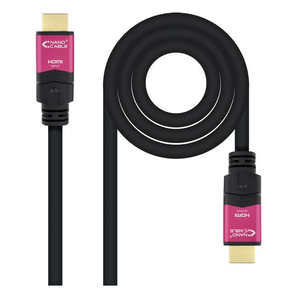 HDMI Cable NANOCABLE 10.15.3715 4K HDR 15 m Black