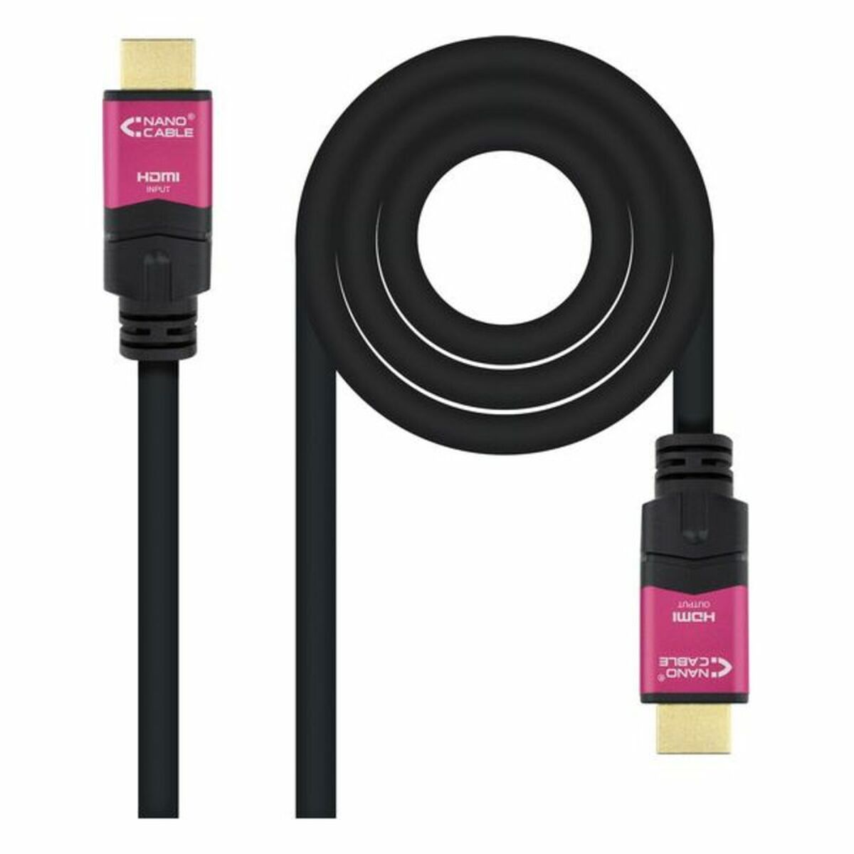 Picture of HDMI Cable NANOCABLE 10.15.3715 4K HDR 15 m Black