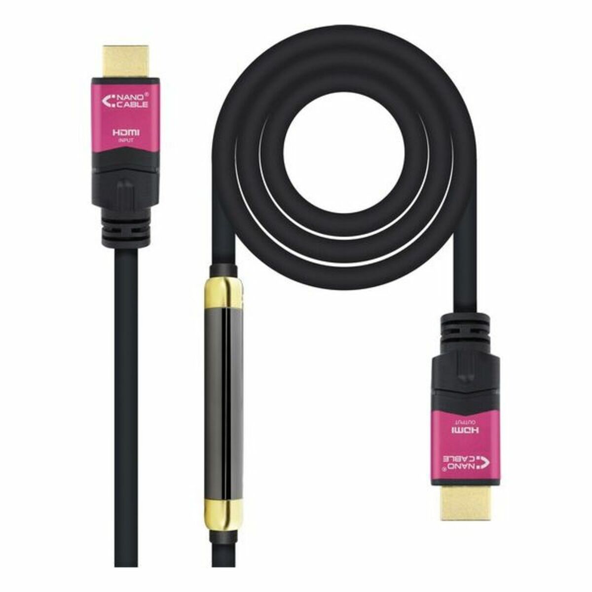 Picture of HDMI Cable NANOCABLE 10.15.3725 4K HDR 25 m Black