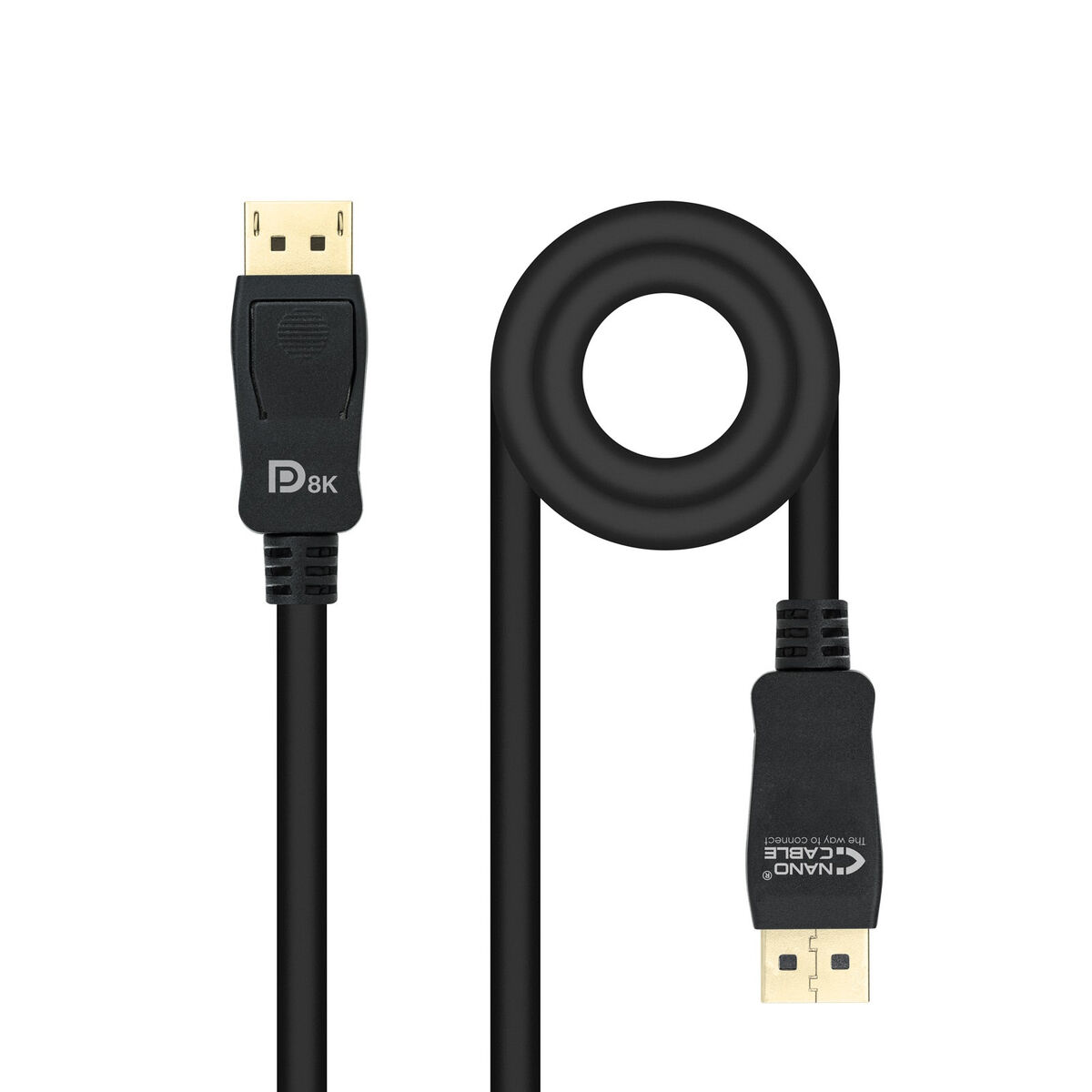 Cable DisplayPort NANOCABLE HDR 8K Ultra HD Negro