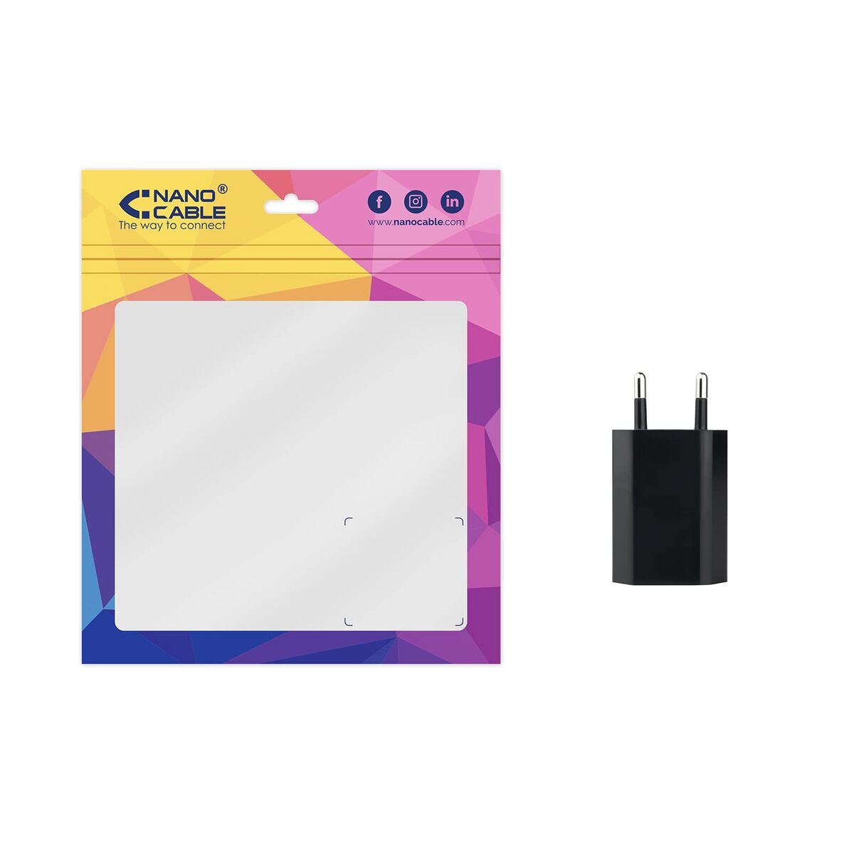 Usb Charger NANOCABLE 10.10.2002 Black 5 W