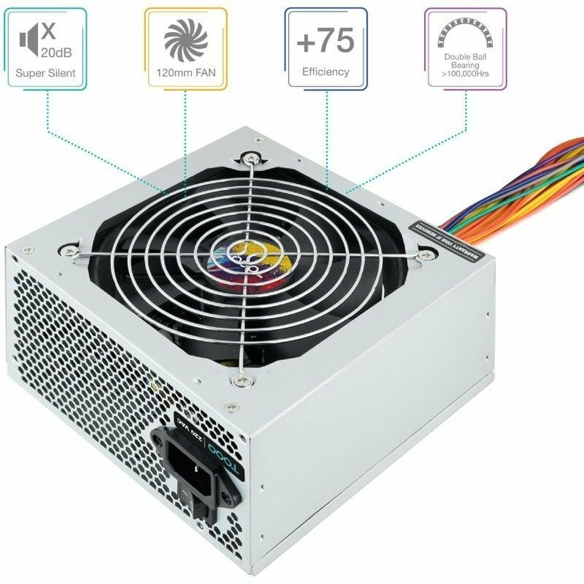 Image secondaire de Bloc dAlimentation TooQ TQAPOLO-550SP ATX 550 W