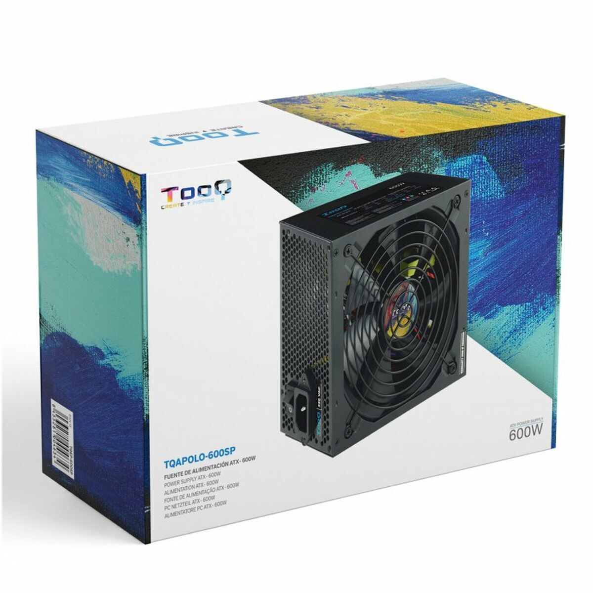 Picture of Power supply TooQ TQAPOLO-600SP ATX 600 W CE - RoHS