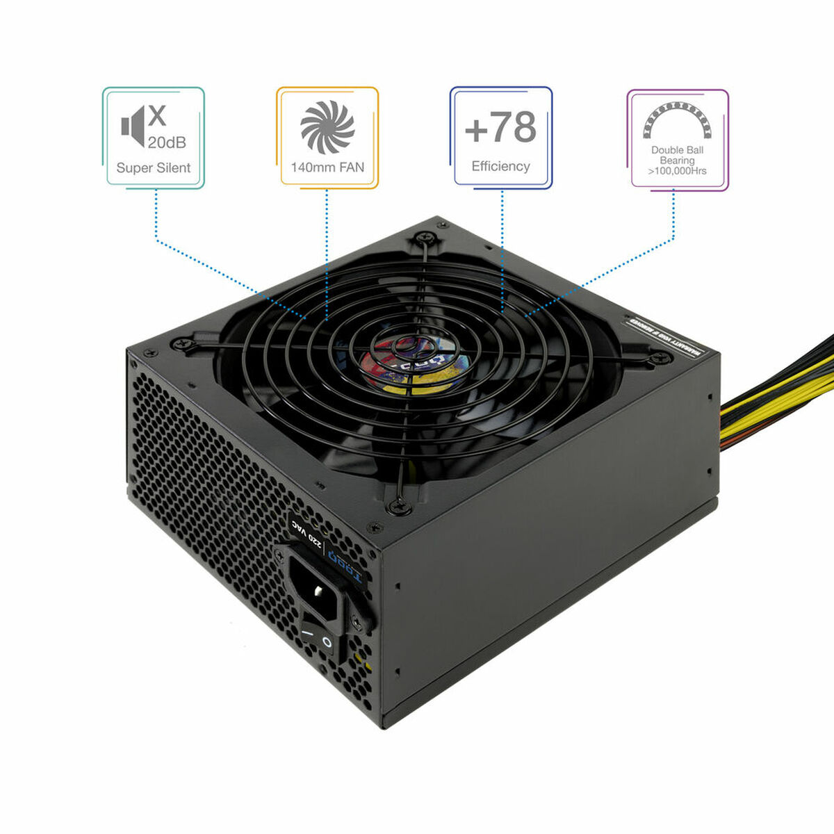 Afbeeldingen van Power supply TooQ TQAPOLO-700SP 700 W CE - RoHS