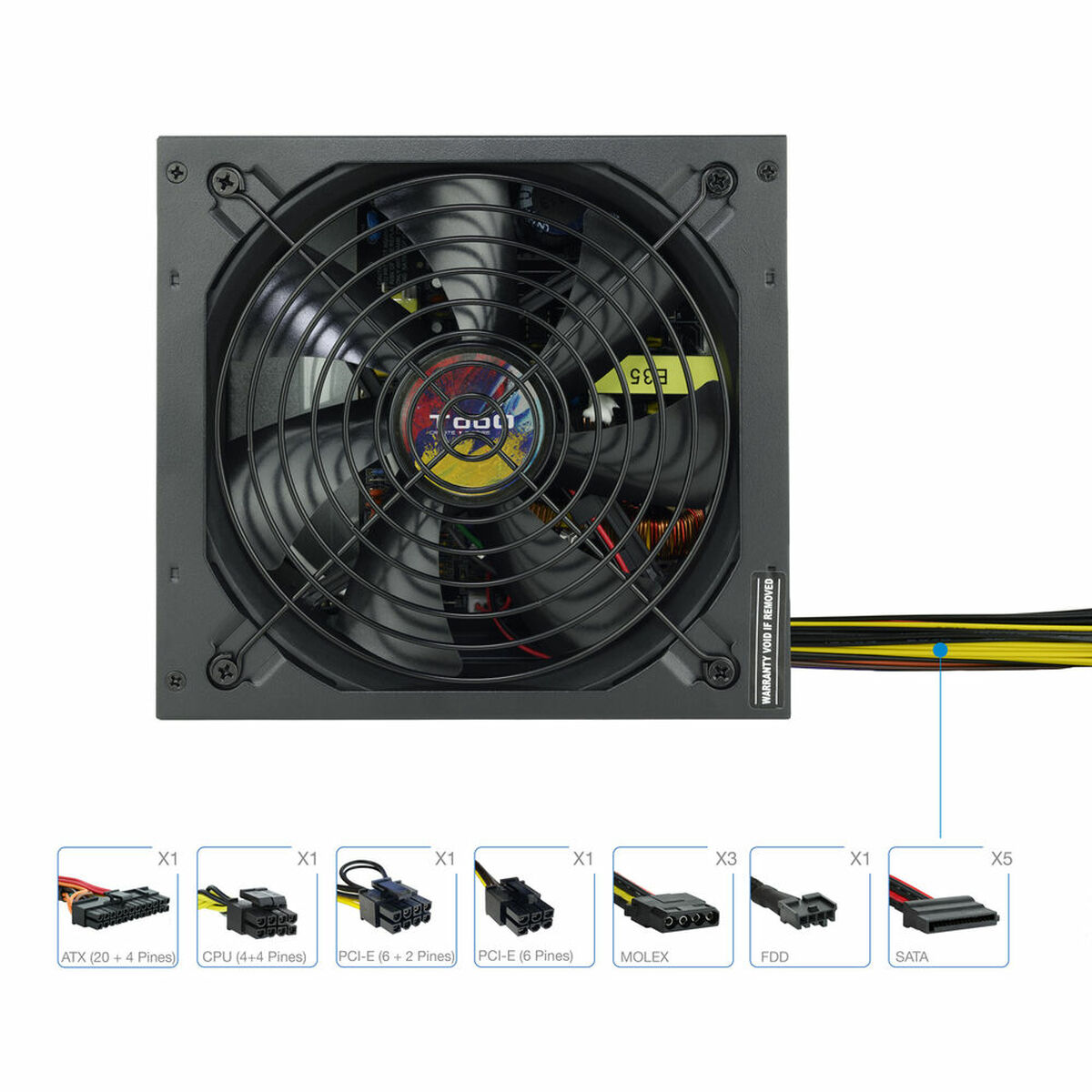 Afbeeldingen van Power supply TooQ TQAPOLO-700SP 700 W CE - RoHS