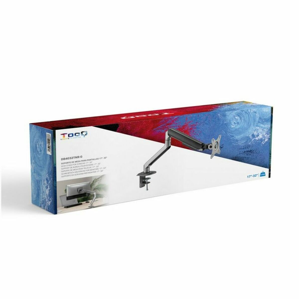 Picture of Screen Table Support TooQ DB4032TNR-G 32" Black Grey 17"-32"