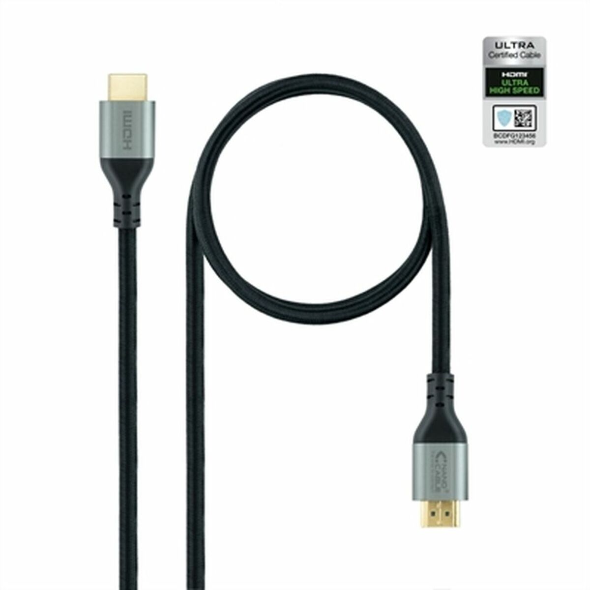 Afbeeldingen van HDMI Cable NANOCABLE 10.15.8101 1 m Black