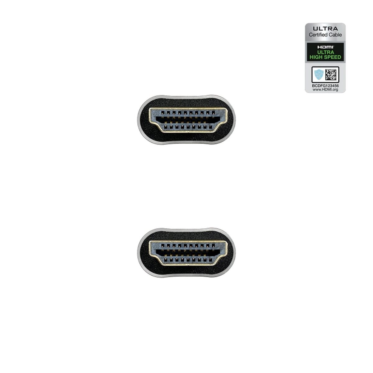 Afbeeldingen van HDMI Cable NANOCABLE 10.15.8102 Black 2 m