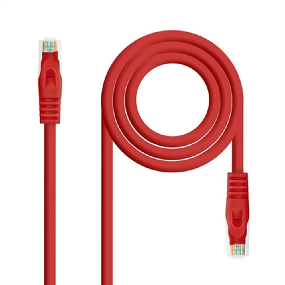Cable de Red Rígido UTP Categoría 6 NANOCABLE   Rojo