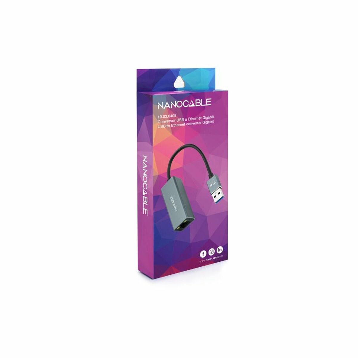 Bild von USB to Ethernet Adapter NANOCABLE ANEAHE0818
