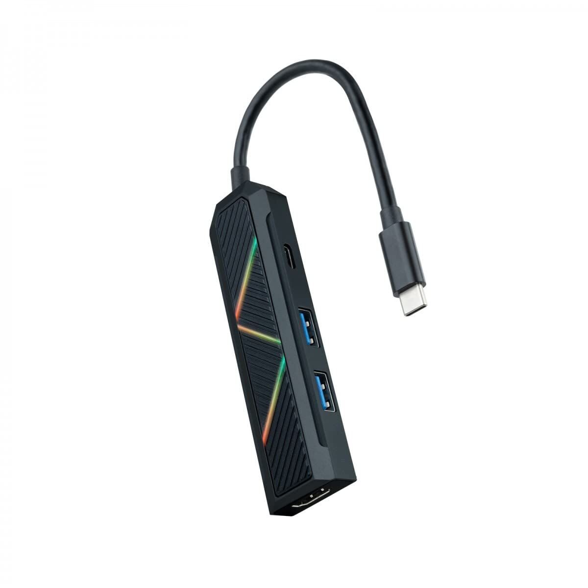 Picture of USB-C Hub NANOCABLE 10.16.0401 Black 100 W