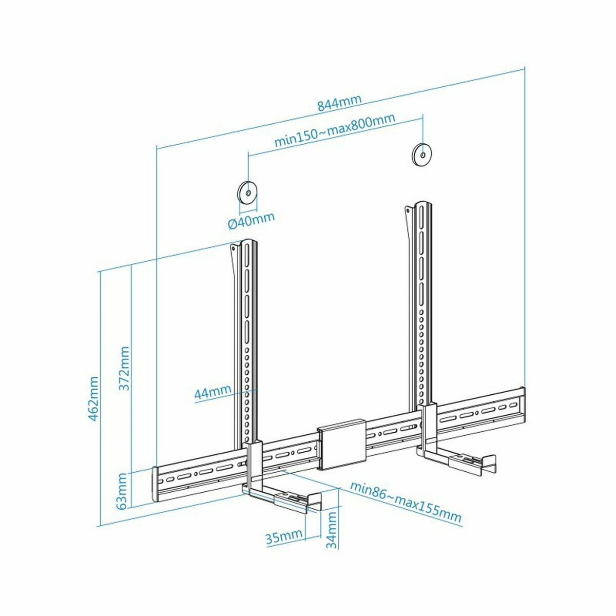 Afbeeldingen van TV Mount TooQ Black