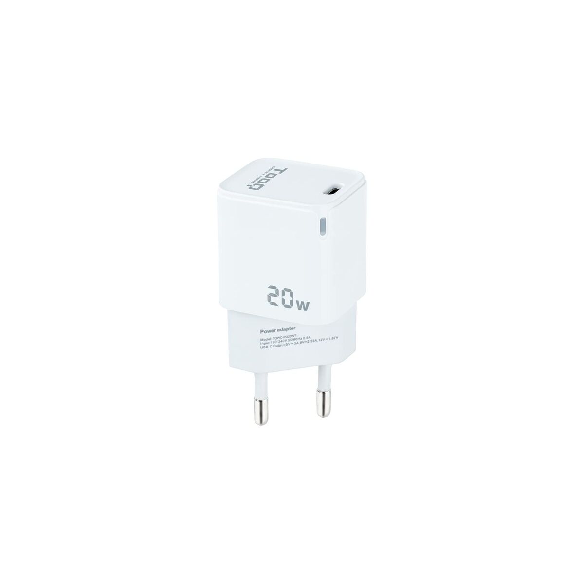 Bild von Wall Charger TooQ TQWC-PD20WT White 20 W