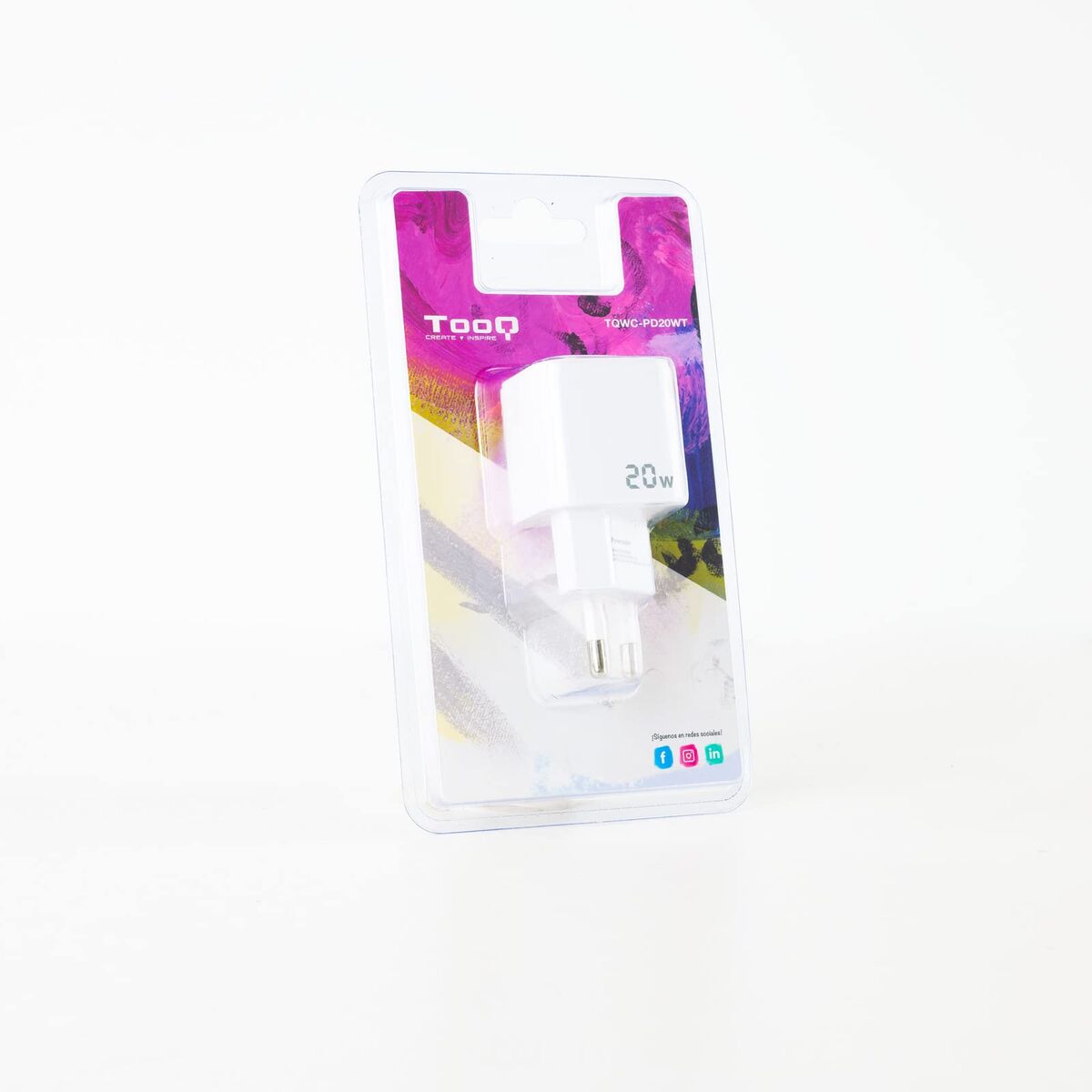 Wall Charger TooQ TQWC-PD20WT White 20 W