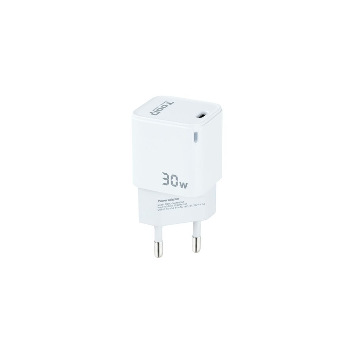 Bild von Wall Charger TooQ TQWC-GANPD30WT White 30 W