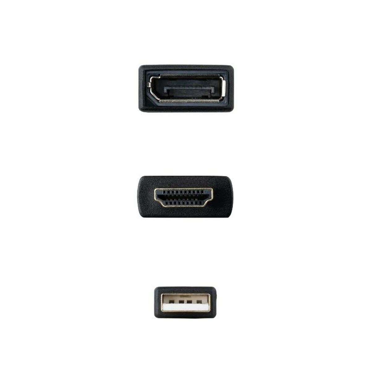 Afbeeldingen van DisplayPort to HDMI Cable NANOCABLE 10.16.0205 20 cm Black 4K Ultra HD
