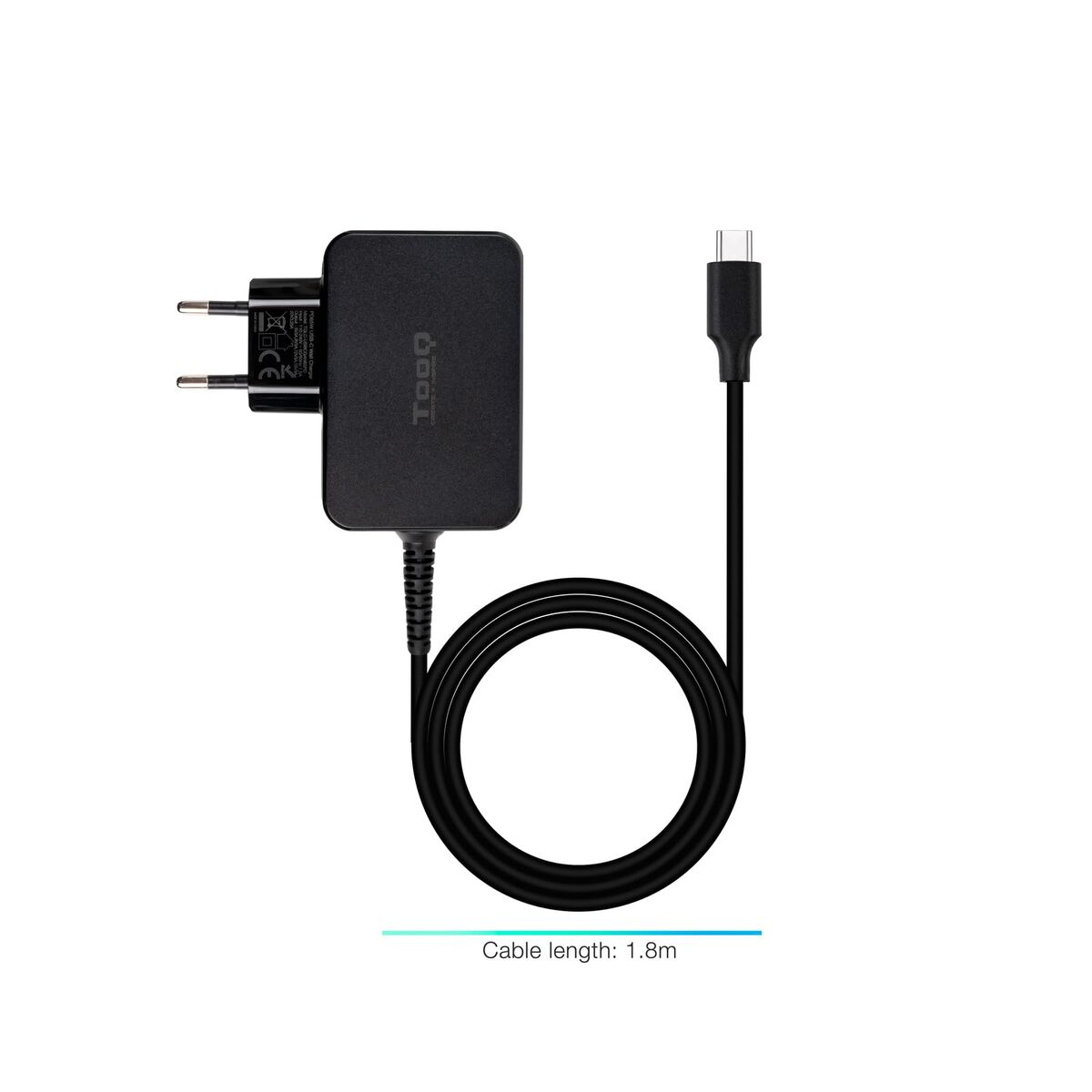 Picture of Laptop Charger TooQ TQLC-USBCGAN65PD 65 W