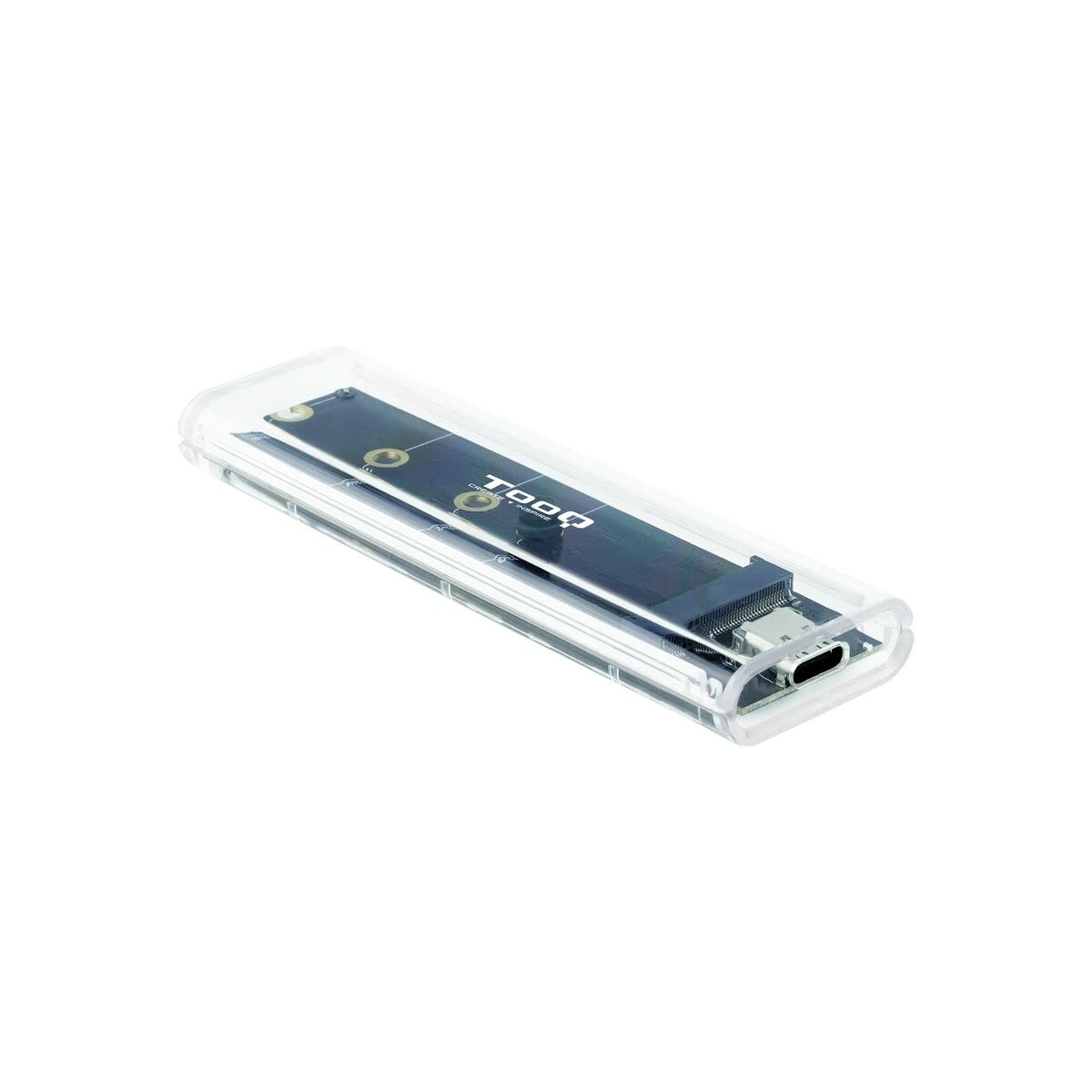 Picture of Hard drive case TooQ TQE-2200 Transparent USB USB-C