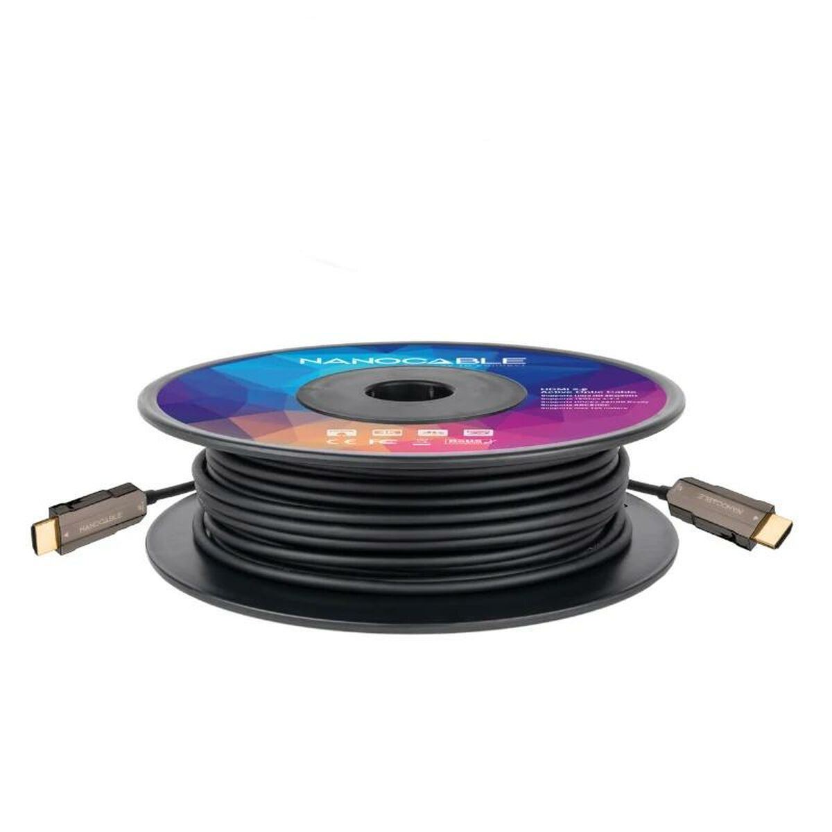 Afbeeldingen van HDMI Cable NANOCABLE 10.15.2030 Black 30 m 4K Ultra HD 18 Gbps