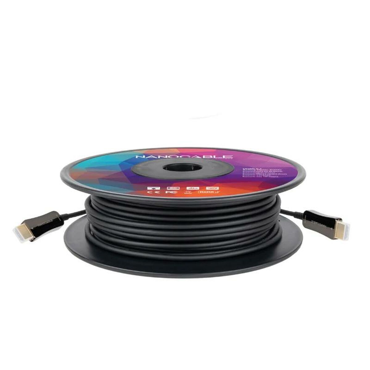 Afbeeldingen van HDMI Cable NANOCABLE 10.15.2160 60 m Black 8K Ultra HD 48 Gbit/s