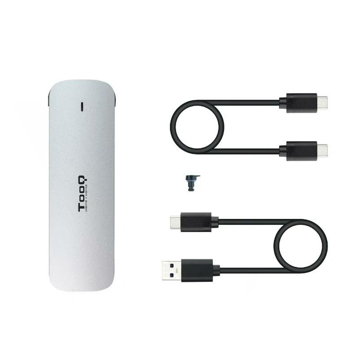 Afbeeldingen van External Box TooQ TQE-2202S Silver Steel