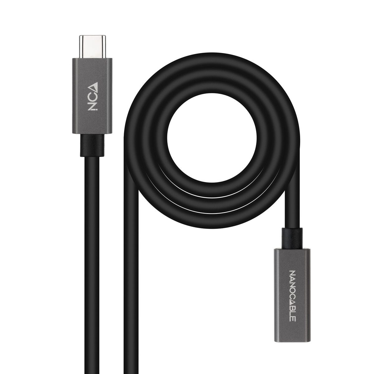 Câble USB-C NANOCABLE 10.01.4401 Noir 1 m