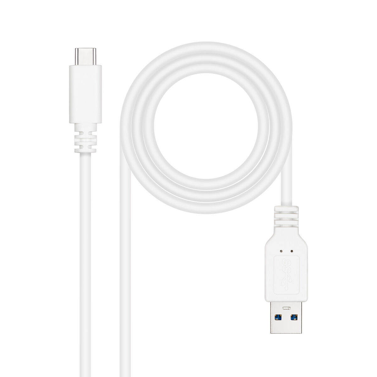 Câble USB-C NANOCABLE 10.01.4001-L150-W Blanc 1,5 m