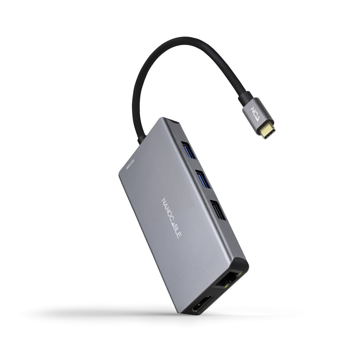 Bild von USB Hub NANOCABLE 10.16.1009 Grey 100 W 50 W