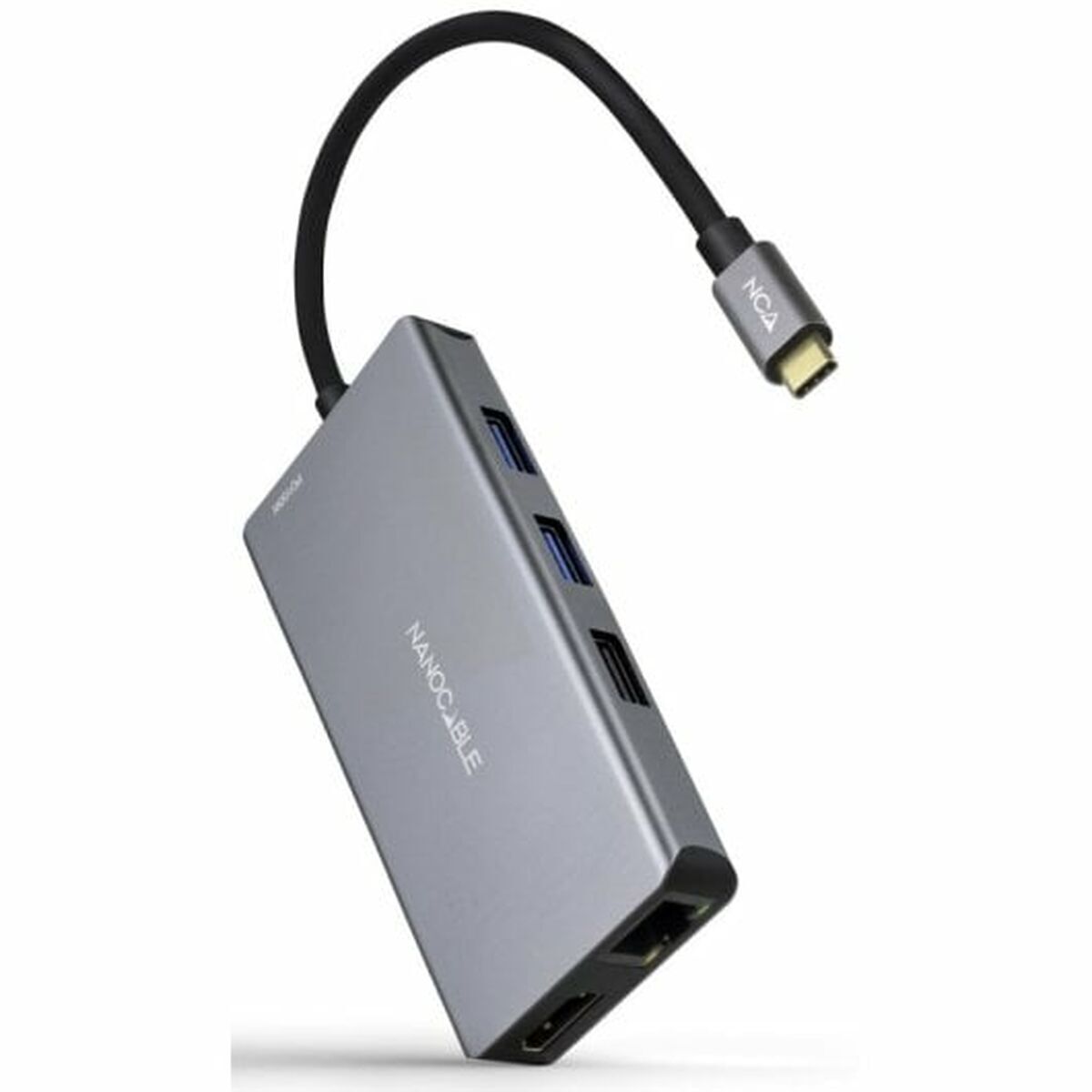Bild von USB Hub NANOCABLE 10.16.1009 Grey 100 W 50 W