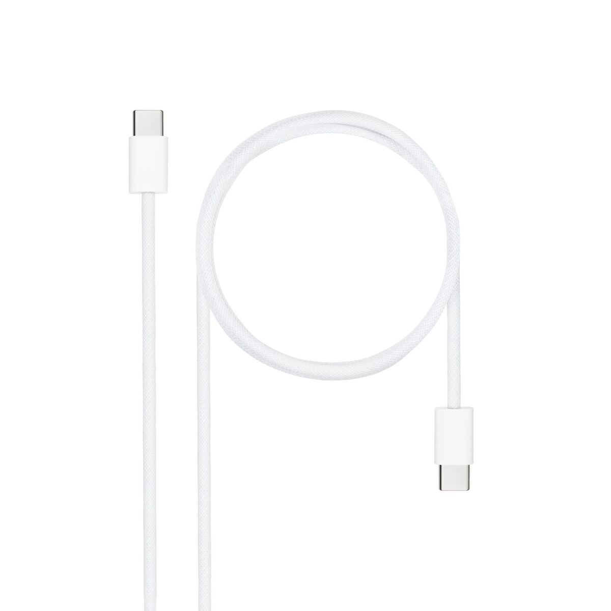 Câble USB-C NANOCABLE 10.01.6002-CO Blanc 2 m