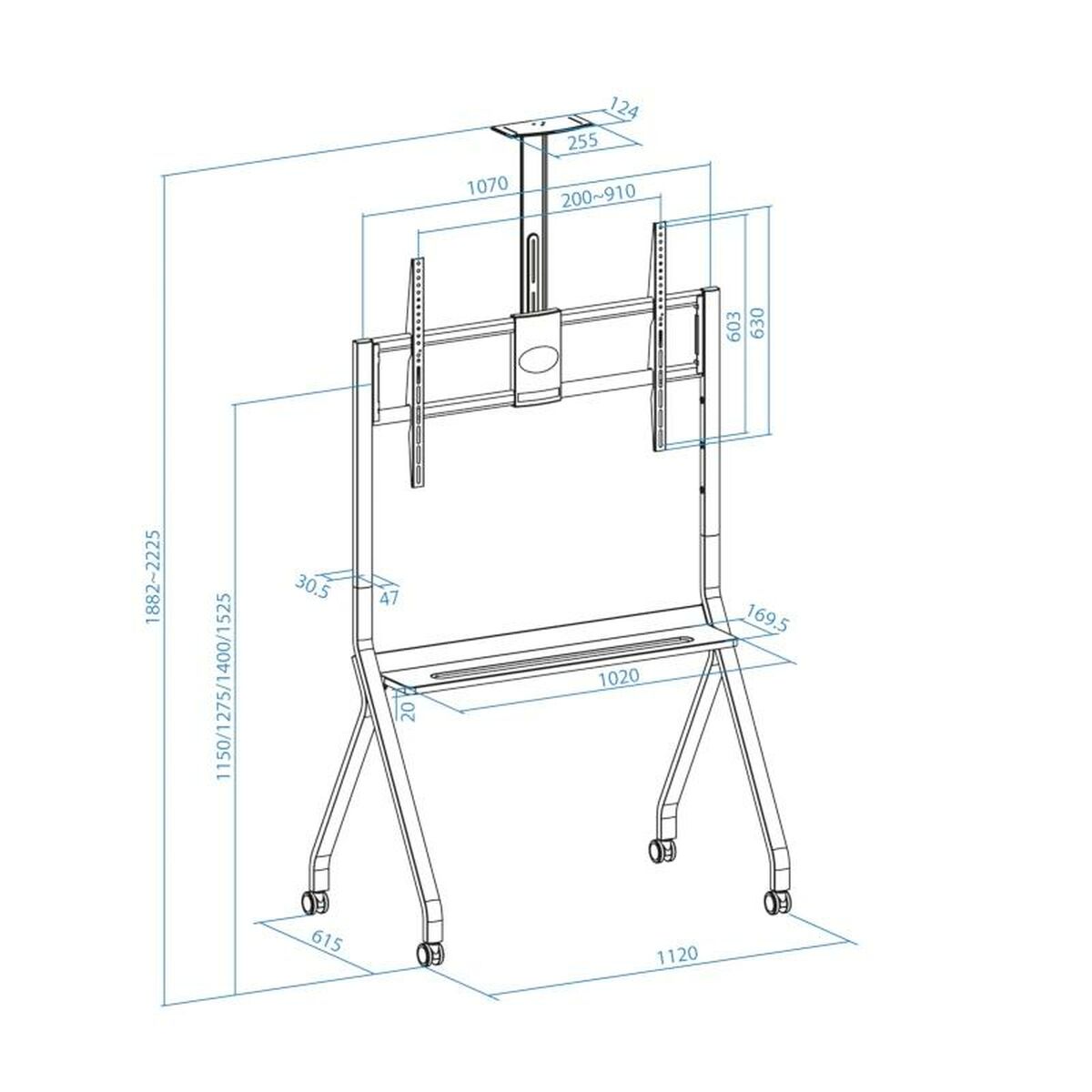 Afbeeldingen van TV Mount TooQ FS20208M-B 55" 100" 120 kg