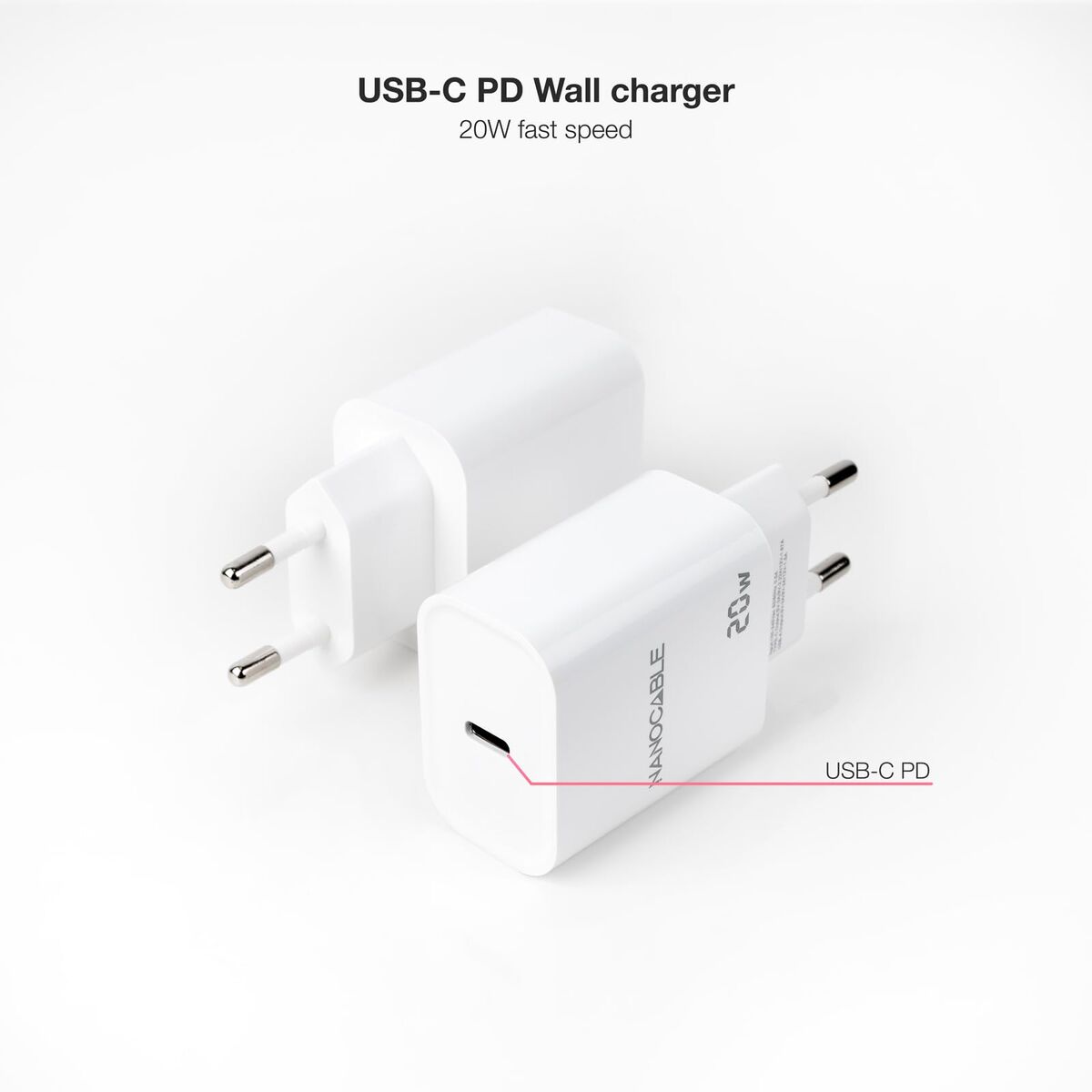 Wall Charger NANOCABLE 10.10.2005 White