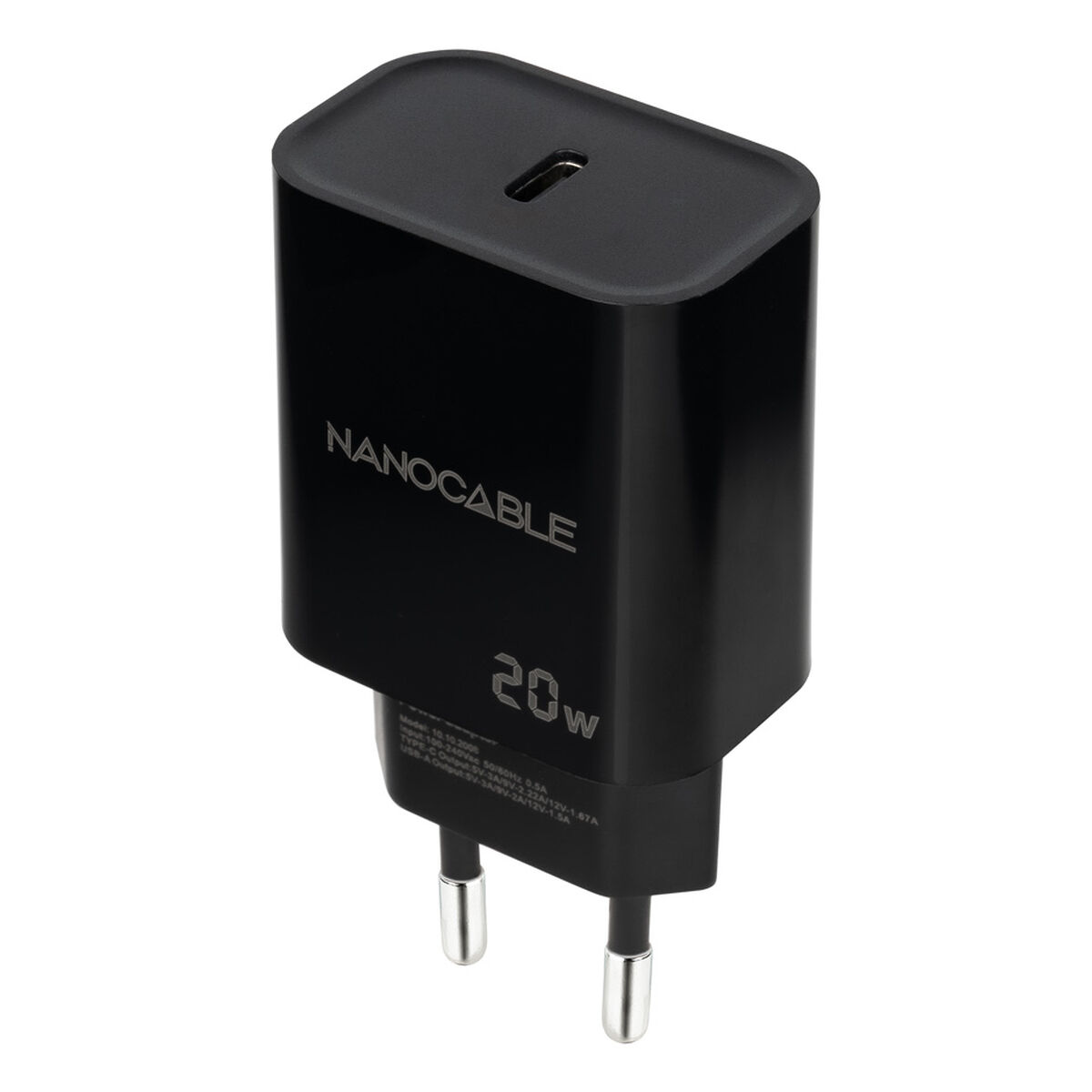 Picture of Wall Charger NANOCABLE Black