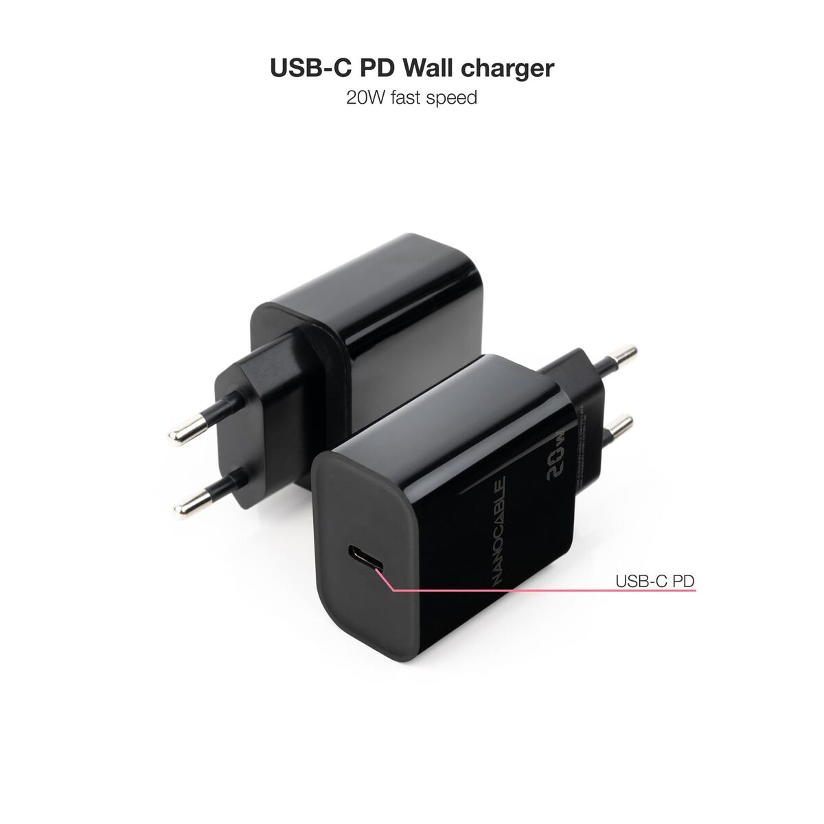 Wall Charger NANOCABLE 10.10.2006 Black
